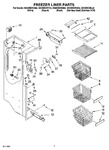 Diagram for 04 - Freezer Liner Parts