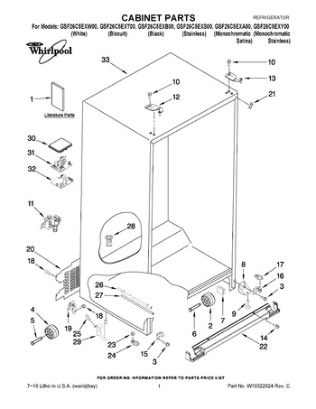 Diagram for GSF26C5EXT00