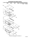 Diagram for 03 - Refrigerator Shelf Parts