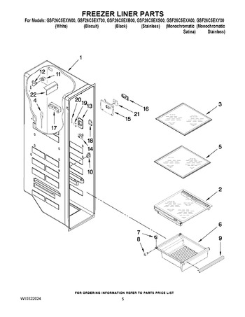 Diagram for GSF26C5EXT00