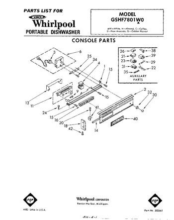 Diagram for GSHF7801W0