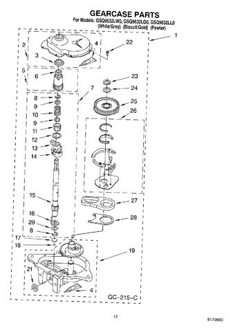 Diagram for GSQ9632LL0