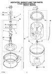 Diagram for 03 - Agitator, Basket And Tub Parts