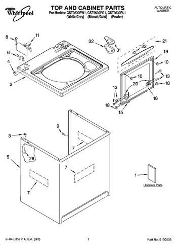 Diagram for GST9630PW1