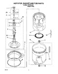 Diagram for 03 - Agitator, Basket And Tub