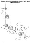 Diagram for 04 - Brake, Clutch, Gearcase, Motor And Pump Parts