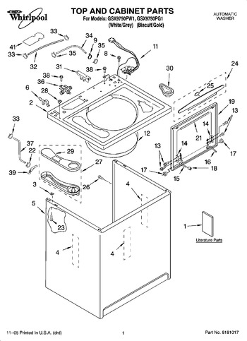 Diagram for GSX9750PG1