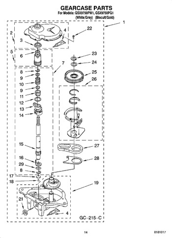 Diagram for GSX9750PG1