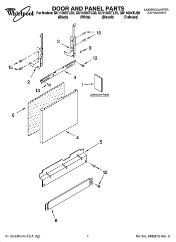 Diagram for GU1100XTLT0