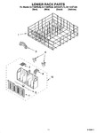 Diagram for 11 - Lower Rack Parts