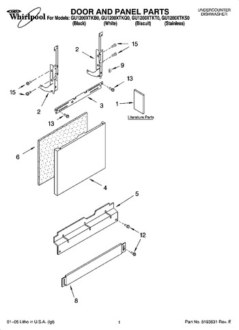 Diagram for GU1200XTKQ0