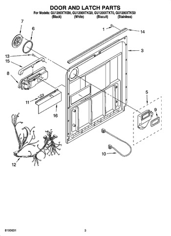 Diagram for GU1200XTKQ0