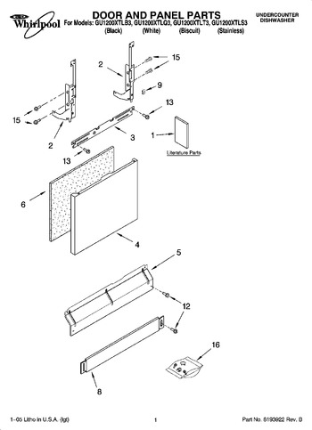 Diagram for GU1200XTLS3