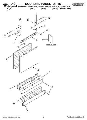 Diagram for GU1500XTKQ0