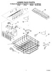 Diagram for 11 - Lower Rack Parts