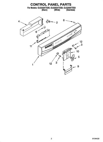 Diagram for GU2200XTSB0