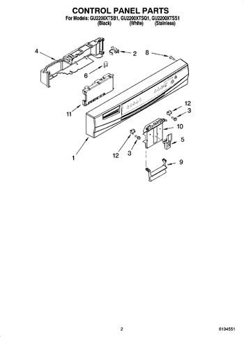 Diagram for GU2200XTSB1