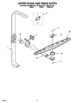 Diagram for 10 - Upper Wash And Rinse Parts