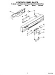 Diagram for 02 - Control Panel Parts