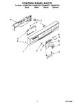 Diagram for 02 - Control Panel Parts