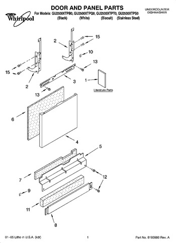 Diagram for GU2500XTPB0