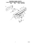 Diagram for 02 - Control Panel Parts