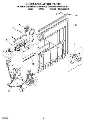 Diagram for GU2500XTPB0