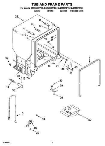 Diagram for GU2500XTPB0