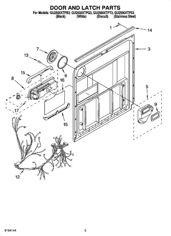 Diagram for GU2500XTPS3