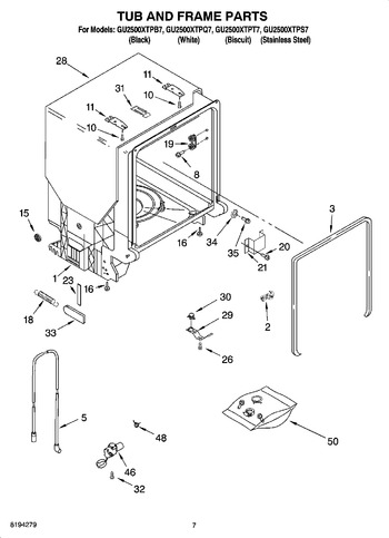 Diagram for GU2500XTPS7