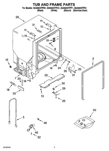 Diagram for GU2600XTPB1