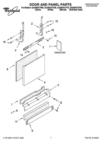 Diagram for GU2600XTPQ6