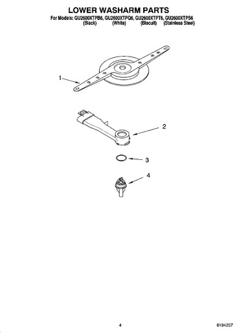 Diagram for GU2600XTPQ6