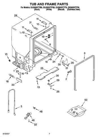 Diagram for GU2600XTPQ6