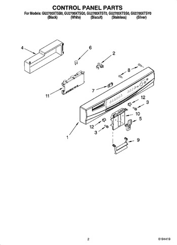 Diagram for GU2700XTSB0