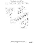 Diagram for 02 - Control Panel Parts