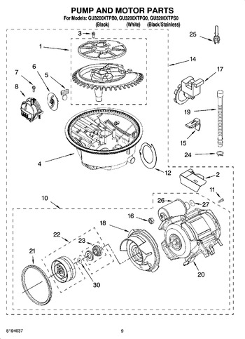 Diagram for GU3200XTPS0