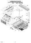 Diagram for 11 - Lower Rack Parts