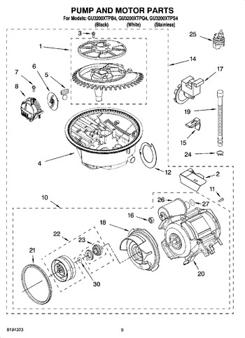 Diagram for GU3200XTPS4