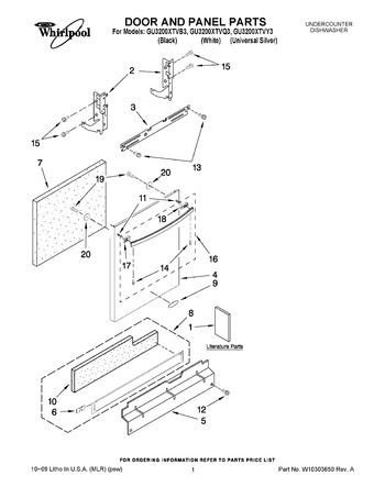 Diagram for GU3200XTVQ3