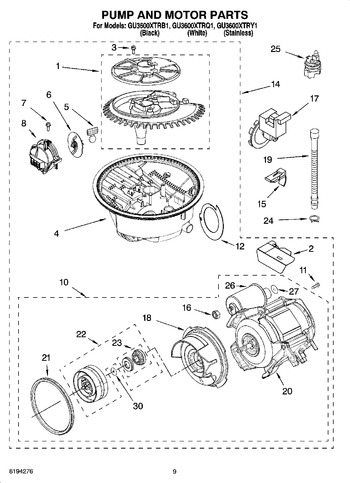 Diagram for GU3600XTRQ1