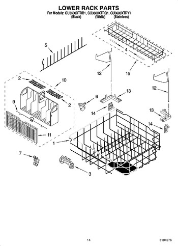 Diagram for GU3600XTRQ1