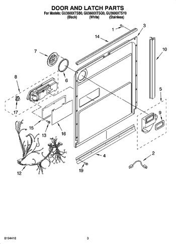 Diagram for GU3600XTSQ0