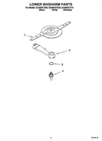 Diagram for GU3600XTSY0