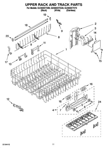 Diagram for GU3600XTSY0