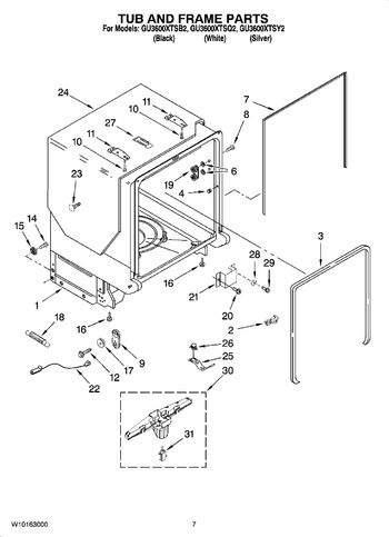 Diagram for GU3600XTSB2