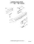 Diagram for 02 - Control Panel Parts