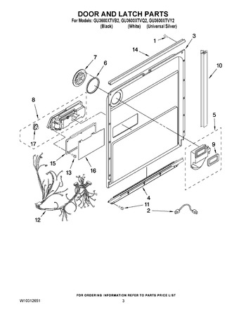 Diagram for GU3600XTVY2