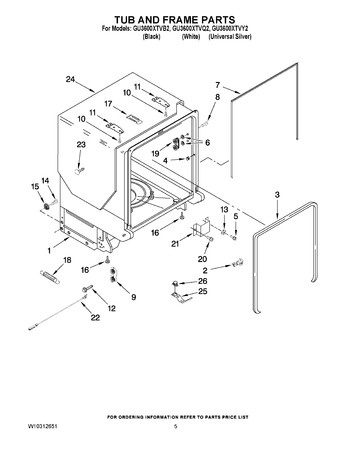 Diagram for GU3600XTVY2