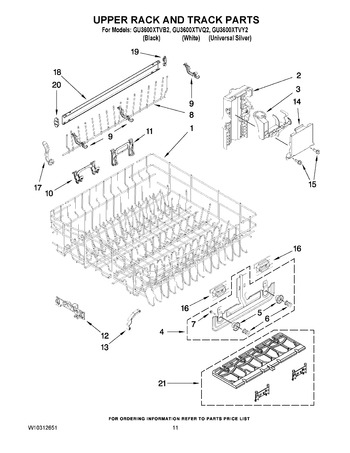 Diagram for GU3600XTVY2